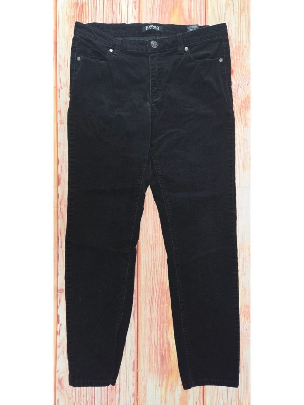 Buffalo David Bitton Mid-Rise Skinny Corduroy Pants 10/30 Black